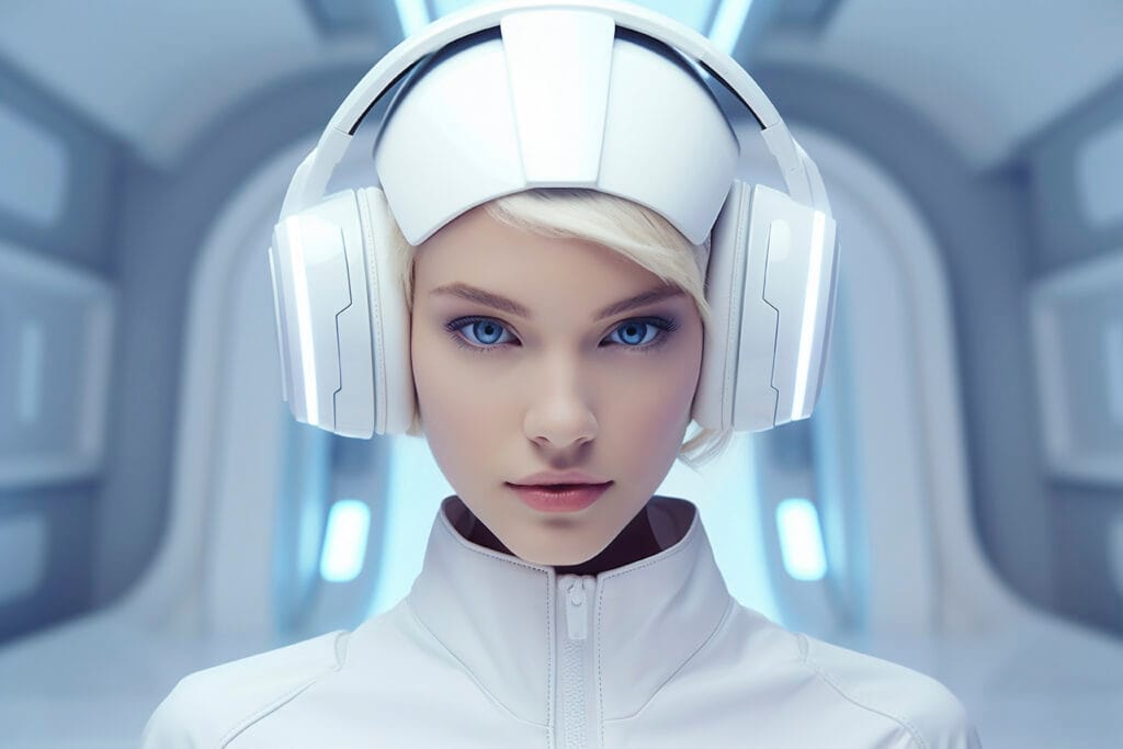 vista-frontal-de-una-mujer-posando-un-retrato-futurista